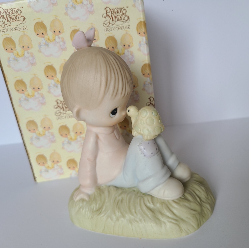 Precious Moments Vintage Boy Special Edition Collectible Porcelain Figurine